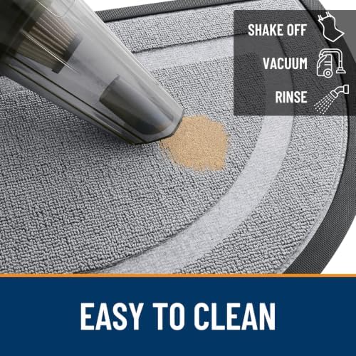 OLANLY Half Circle Front Door Mat Outside 59x34 All-Season Rubber Doormat - Image 5