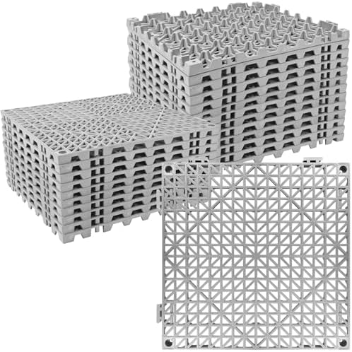 ToLanbbt Modular Interlocking Cushion 24P 11.8" x 11.8" Interlocking Rubber by ToLanbbt