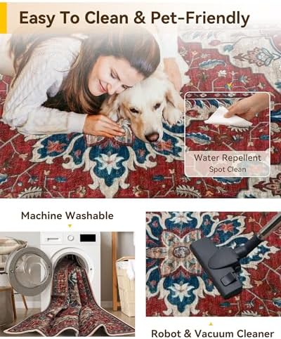 RELEANY Washable Area Rug, Small 2'6"x4' - Image 5