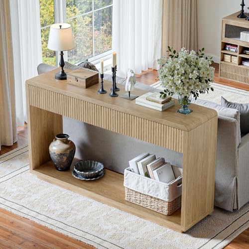 Evermagin 59'' Oak Console Table - Image 6