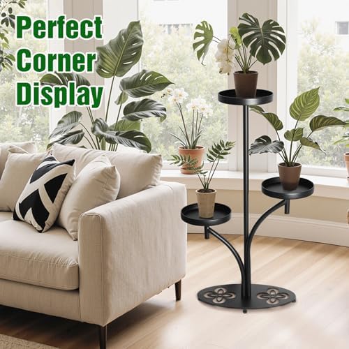 3 Tier Metal Plant Stand Indoor, - Image 6