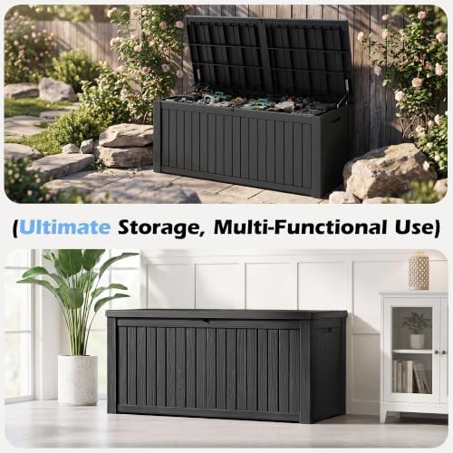 Outdoor Storage Box Waterproof, 200 Gallon Deck Box - Image 6