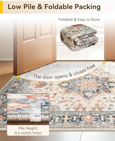 RELEANY Washable Area Rug, Small 2'x3' - Image 5