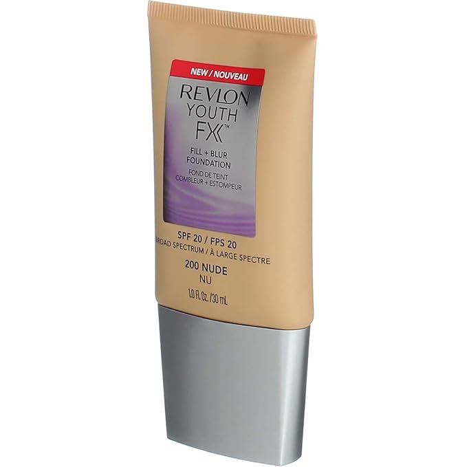 Revlon Youth Fx Fill + Blur Foundation, Nude, 1 Fluid Ounce
