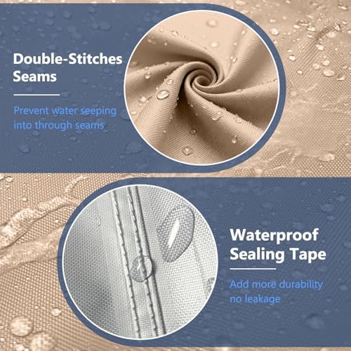 STARTWO Outdoor Furniture Cover Waterproof 4 Piece Set, Regular 600D - Image 7