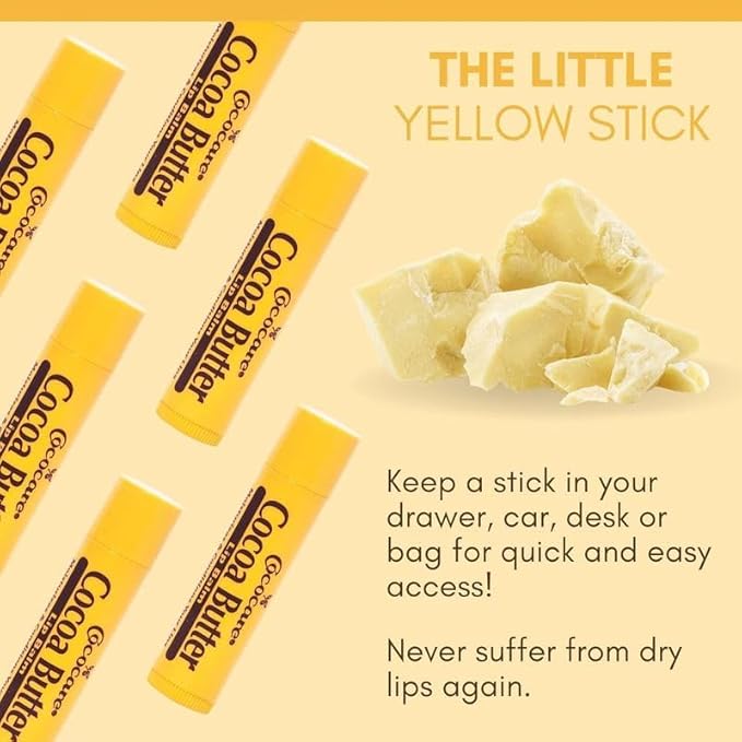 Cococare Cocoa Butter Lip Balm 0.15 oz (Pack of 8)