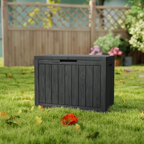 LAUSAINT HOME 45 Gallon Resin Deck Box, Package Delivery Box - Image 3