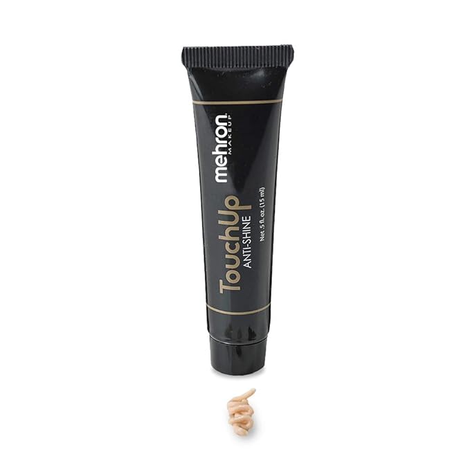 Mehron Makeup TouchUp Anti-Shine Gel | Matte Primer Face Makeup | Finishing and Primer Gel (Light Tint)