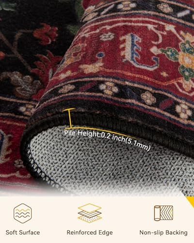 RELEANY Washable Area Rug, Large 10'x12' - Image 3