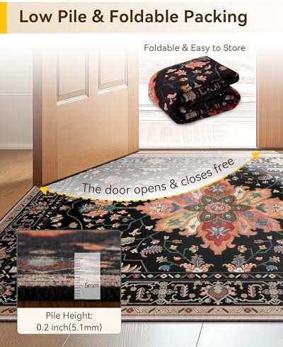 RELEANY Washable Area Rug, Runner 3'x6' - Image 6