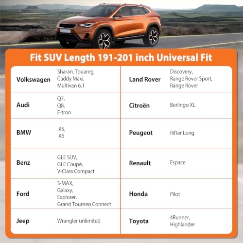 SUV Car Cover All Weather Waterproof Fit - Image 5