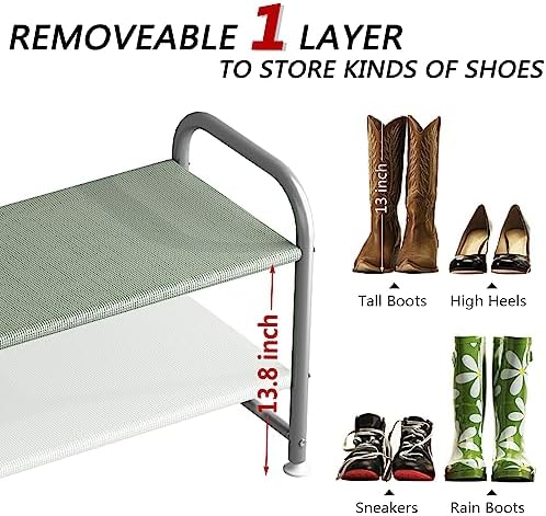 INGIORDAR 2 Tier Long Shoe Rack Organizer - Image 5