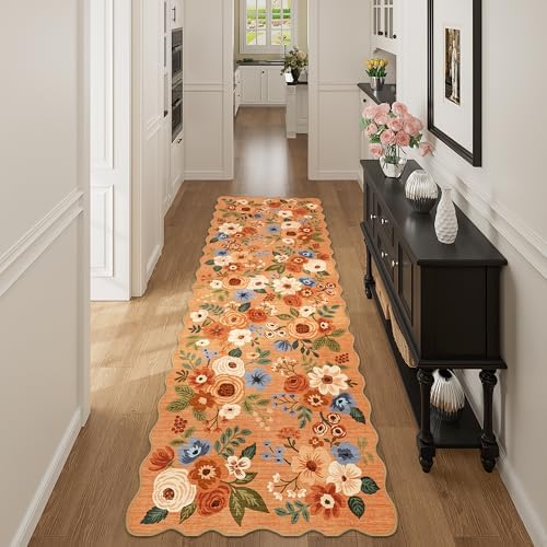 DUKINO 2x10 Runner Rug for Hallway, Washable Kitchen Rug Non Slip by DUKINO