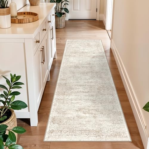2x6 Runner Rug Hallway Washable, Non Slip by BYYVOORugsforYourHome
