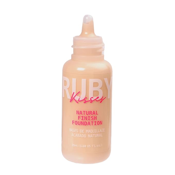 Ruby Kisses Liquid Foundation Medium Coverage, Lightweight, Natural Finish, Face Makeup for All Skin Type, Korean Makeup (Classic Ivory)