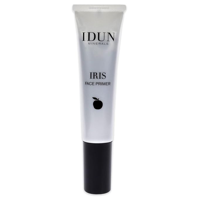 Liquid Face Primer, Iris - Creates Even Base, Helps Make-up Stay On - Silky Finish - 100% Vegan, Activated Charcoal, Safe for Sensitive Skin - Grey, 0.87 oz
