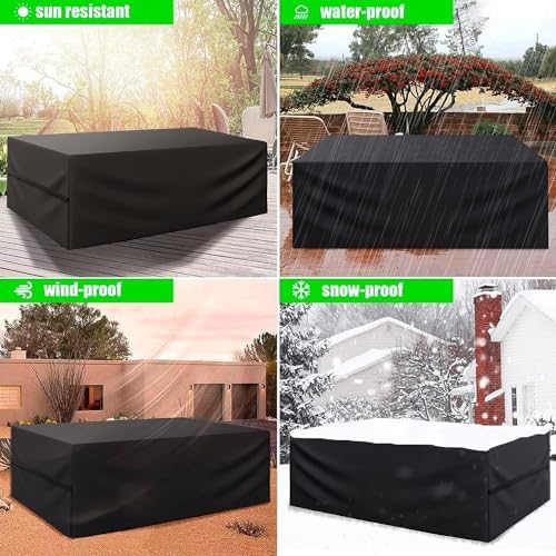 Patio Furniture Cover, Outdoor Furniture Cover Waterproof 136*83*30 In - Image 2