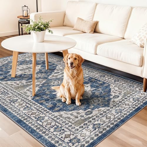 Washable 4x8 Hallway Runner Rug: Vintage 8ft Soft Runners - Image 2