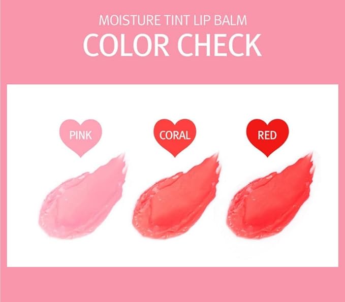 Moisture Tint Lip Balm-Vegetable oil, Shea butter, Avocado Oil-Long-lasting colors,Lip Repair,Dry Lip Treatment-Moisturizing Lip Care 0.12oz. (Red)