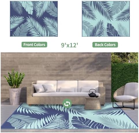 GENIMO Outdoor Rug, Waterproof Plastic Rugs - Image 2