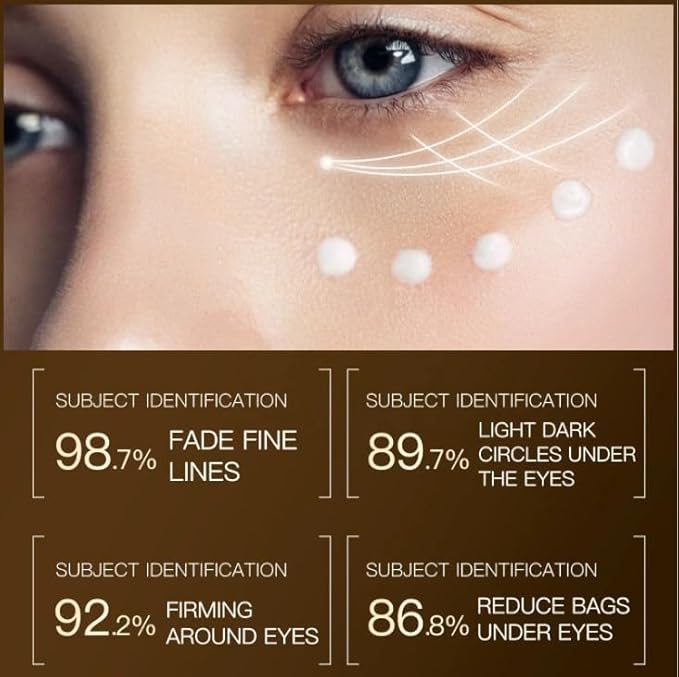 SUPERBUS Anti Aging Eye Cream, Anti Wrinkle, Fade Fine Lines, Reduce Bags and Light / Dark Circle Under the Eyes, Firming Around the Eyes