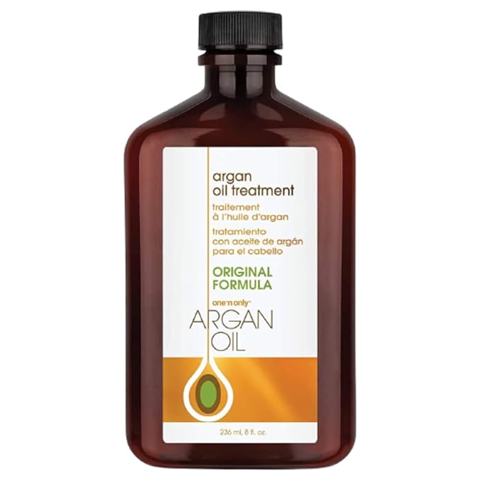 One 'n Only Argan Oil Hair Treatment, Helps Smooth and Strengthen Damaged Hair, Eliminates Frizz, Creates Brilliant Shines, Non-Greasy Formula, 8 Fl. Oz