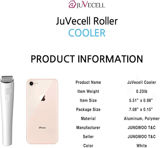 JUVECELL Ice Roller for Puffiness, Face & Eyes Cooler Facial Roller to Press Serums, Cream and Oil Into Skin, Massager Skin Care Tool, Eye Massager and Neck Roller