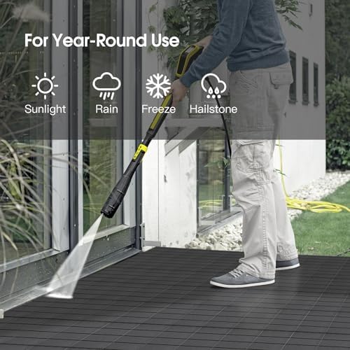 9 Pcs Plastic Interlocking Deck Tiles 12“x 12” - Image 3