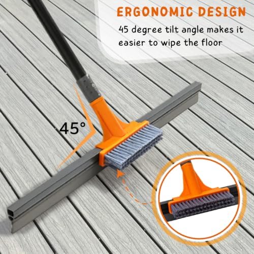 Squeegee Broom for Floor, Heavy Duty Household Squeegee for Concrete, Deck - Image 6
