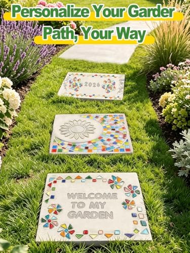 10in Square Stepping Garden Stones Kit - Image 6