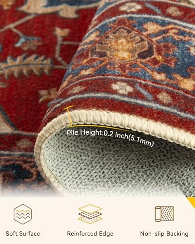 RELEANY Washable Area Rug, Round 10ft - Image 4