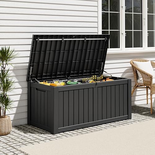 Outdoor Storage Box, Resin Deck Boxes Indoor and outdoor, Waterproof Storage - Image 5