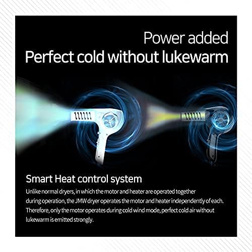 JMW Korean Professional Salon Hair Dryer AIR Storm-1600W BLDC, Fast Drying, Powerful Cold Wind, Lightweight, Quiet and Long-Lasting