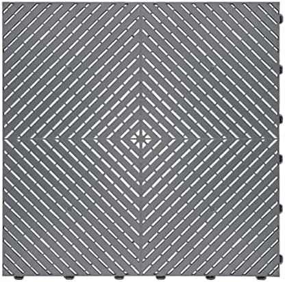 Swisstrax Ribtrax Smooth PRO Interlocking Garage Floor Tiles, 15.75 x 15.75-Inch by Swisstrax