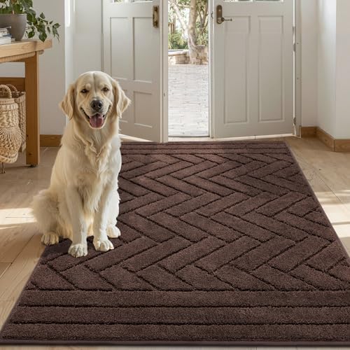 Tindbea Large Dog Door Mat, Dirt Trapper Mud Mat by Unknown