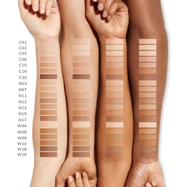 FARMASi Vfx Pro Foundation, Full Coverage Liquid Cream, Lightweight Long Lasting Coverage, Breathable Skin Moisturizer with Color True Matte Blending, Face Makeup, 1 fl. oz / 30 ml - Neutral Medium 12