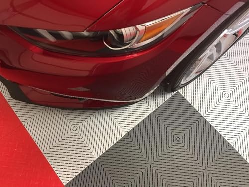 Swisstrax Ribtrax Smooth PRO Garage Floor Tiles, Arctic White - Image 6