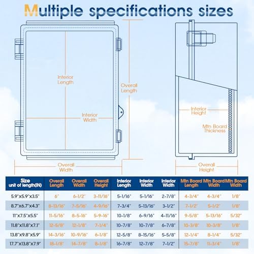 Waterproof Outdoor Project ABS Plastic Junction Box IP67 Weatherproof Dustproof - Image 5