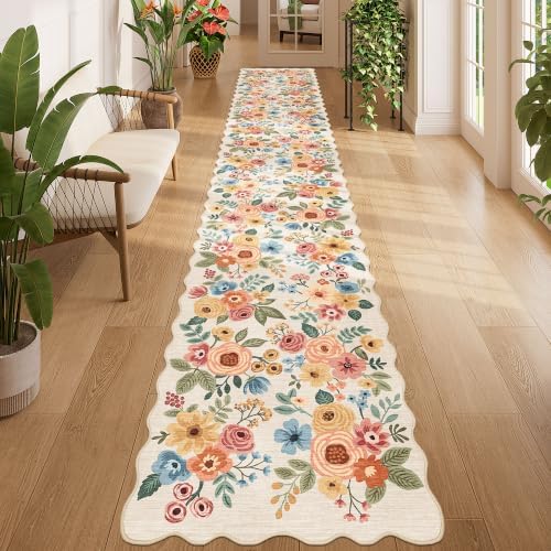DUKINO 2x12 Washable Runner Rug, Long Runner Rug by DUKINO