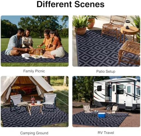 OLANLY Outdoor Rug 8x10 ft Waterproof Reversible Mat - Image 7