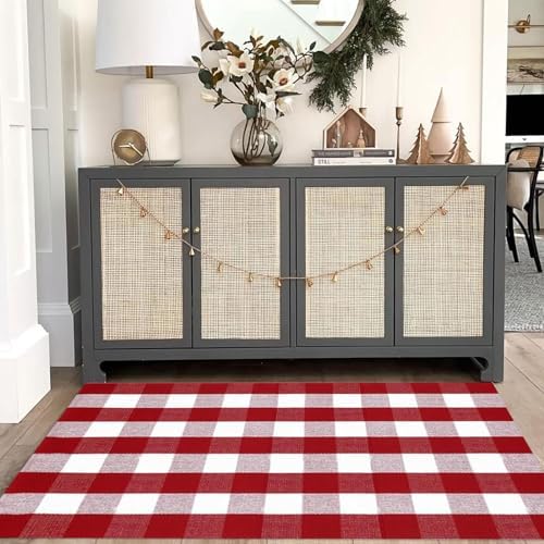 Buffalo Plaid Outdoor Rug, Layering Rug - Image 6