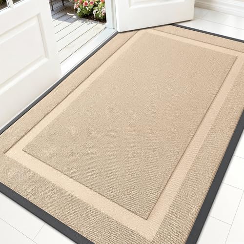 OLANLY Front Door Mat Outside 71x47, All-Season Heavy-Duty Rubber Doormat by OLANLY