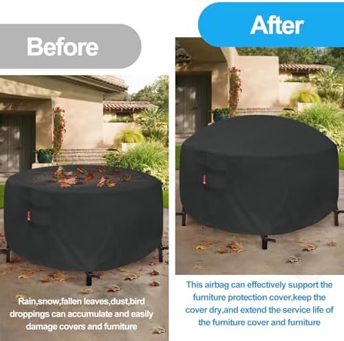 SheeChung Patio Furniture Cover Airbag, Square 47"x47" Inflatable Air Pillow - Image 2