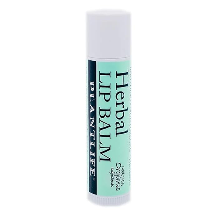 Plantlife Herbal Lip Balm - Organic Lip Balm Made with Beeswax, Calendula & Chamomile - Soothing Lip Balm for Chapped Lips - Helps Moisturize Lips & Works on Minor Cuts & Scrapes - Made in California