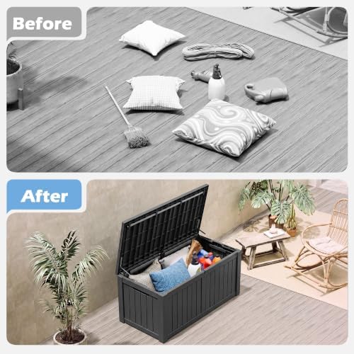 Outdoor Storage Box Waterproof, 155 Gallon Deck Box - Image 6