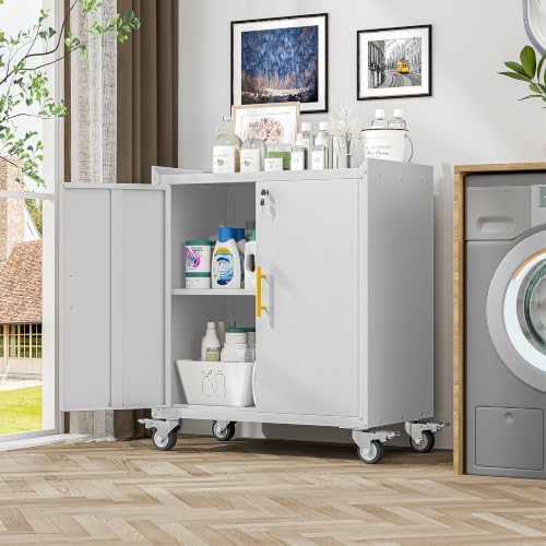 GAIOUS 35.6'' Tall Metal Garage Storage Cabinet - Image 2