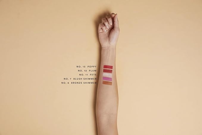 Olio E Osso - Natural Lip + Cheek Balm | Natural, Non-Toxic, Clean Beauty (No. 7 Blush Shimmer, 0.35 oz | 10 g)