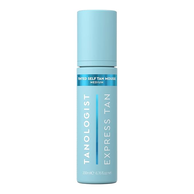 Tanologist Medium Self Tan Mousse, Tinted Self-Tanning Mousse, Streak-Free, Natural Glow, No Fake Tan Smell Or Orange Tone, Long Lasting, Clean Ingredients, Vegan, 6.76 fl. oz/200 ml Bottle
