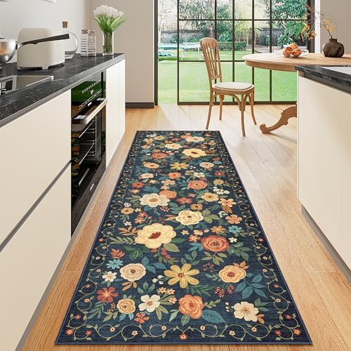 DUKINO 2x10 Runner Rug, Washable Kitchen Runner Rug Non Slip by DUKINO