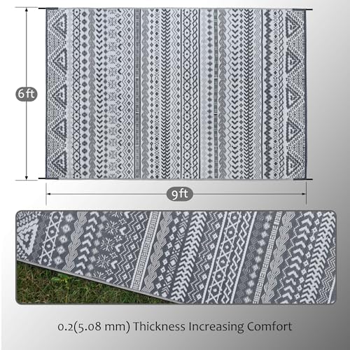 SAND MINE Reversible Mat, Indoor Outdoor Rug Carpet, Reversible Patio Rug - Image 2
